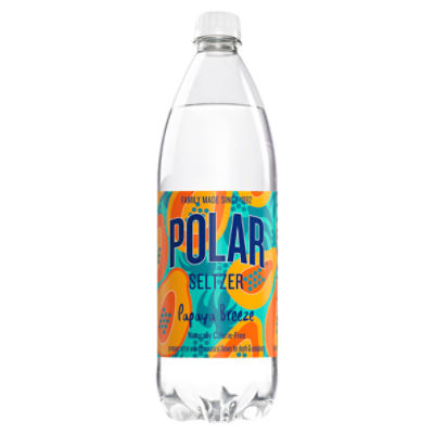 Polar Summer Papaya Breeze Seltzer Limited Edition, 33.8 fl oz Fairway