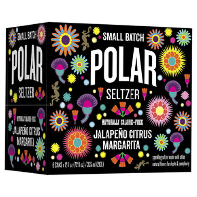 Polar Small Batch Jalapeño Citrus Margarita Sparkling Seltzer Water, 12