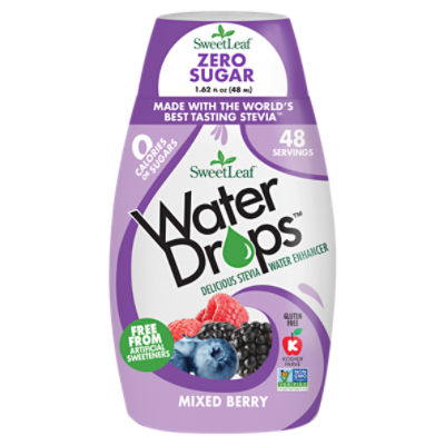SweetLeaf Water Drops Zero Sugar Mixed Berry Water Enhancer, 1.62 fl oz