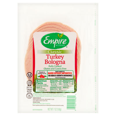 Empire Kosher Classic Turkey Bologna, 7 oz Fairway