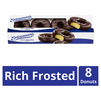 Entenmann's Rich Frosted Donuts, 8 count, 1 lb 0.5 oz