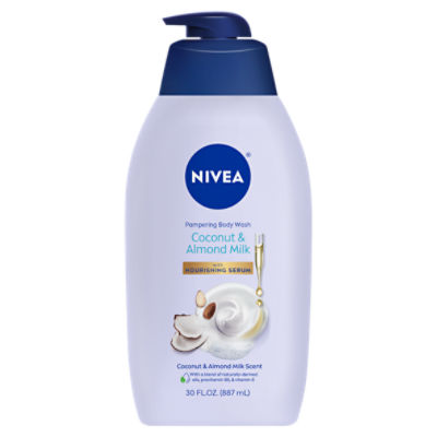 Nivea Coconut & Almond Milk Pampering Body Wash, 30 fl oz ShopRite