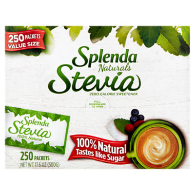 Splenda Naturals Stevia Zero Calorie Sweetener Value Size, 250 count