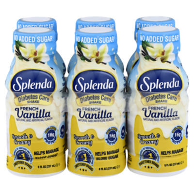 Splenda French Vanilla Smooth & Creamy Diabetes Care Shake, 8 fl oz, 6