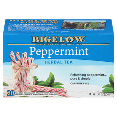 Bigelow Peppermint Herbal Tea Bags, 20 count, .91 oz ShopRite