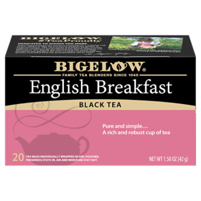 Bigelow English Breakfast Black Tea Bags, 20 count, 1.50 oz ShopRite