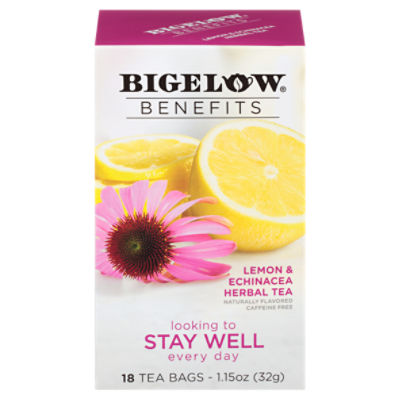 Bigelow Benefits Lemon & Echinacea, Herbal Tea Bags