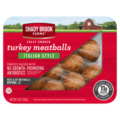 Shady Brook Farms Italian Style Turkey Meatballs, 12 oz ShopRite