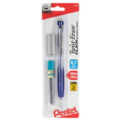 Pentel TwistErase Click 0.7 mm Med, Mechanical Pencil with Refill
