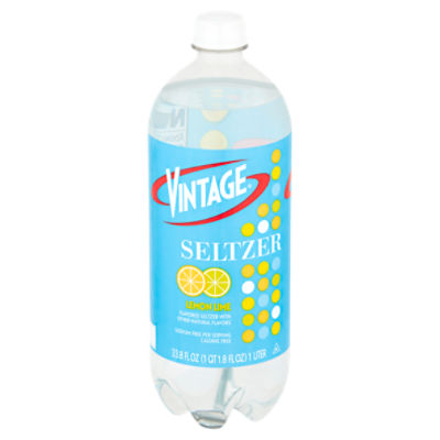 Vintage Seltzer Water Lemon Lime