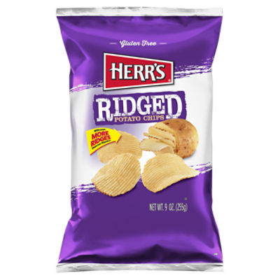 Herr's Ridged Potato Chips, 9 oz ShopRite