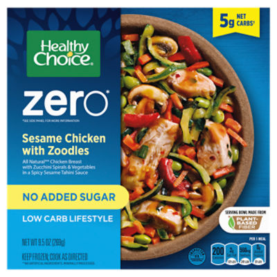 Healthy Choice Zero Sesame Chicken With Zoodles Bowl, Low Carb, Single