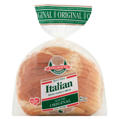 Paramount Bakeries Brick Oven Sliced Original Italian Round Panella