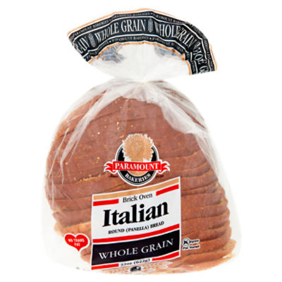Paramount Bakeries Brick Oven Whole Grain Italian Round Panella Bread