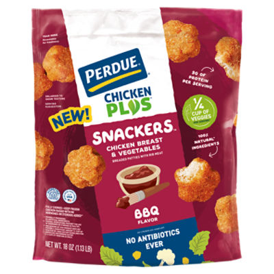 PERDUE® CHICKEN PLUS® Chicken Breast and Vegetable Snackers™, BBQ Flavor