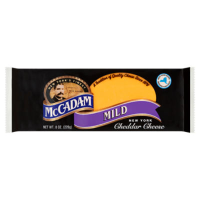 McCadam Mild New York Cheddar Cheese, 8 oz