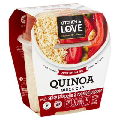 Kitchen & Love Quinoa Quick Cup with Spicy Jalapeño & Roasted Pepper, 7