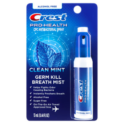 Crest ProHealth Clean Mint CPC Antibacterial Spray, 0.44 fl oz