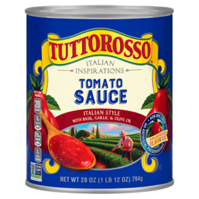 Tuttorosso Italian Inspiration Italian Style Tomato Sauce with Basil