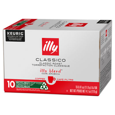 illy Classico Classic Roast 100 Arabica Coffee, KCup Pods