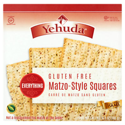 Yehuda Everything Gluten Free MatzoStyle Squares, 10.5 oz ShopRite