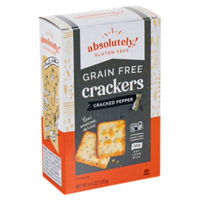Absolutely Gluten Free Grain Free Cracked Pepper Crackers, 4.4 oz