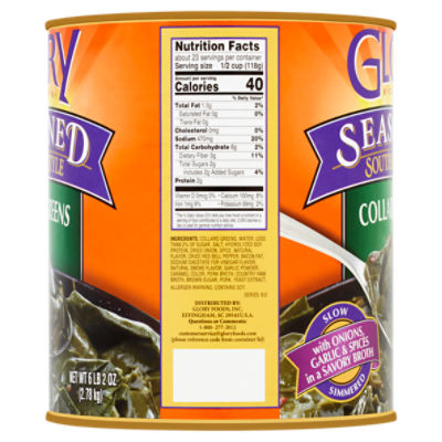 Canned Collard Greens Nutrition Facts Home Alqu