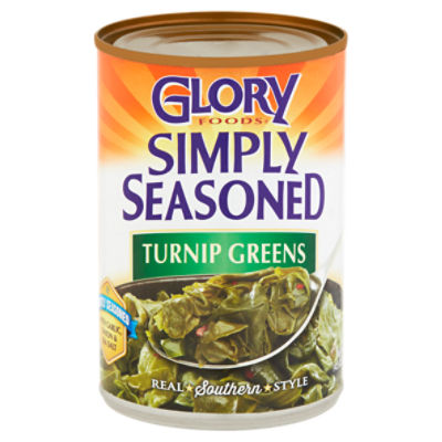 Glory Foods Simply Seasoned Turnip Greens, 14.5 oz
