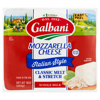 Galbani Italian Style Whole Milk Mozzarella Cheese, 16 oz Fairway