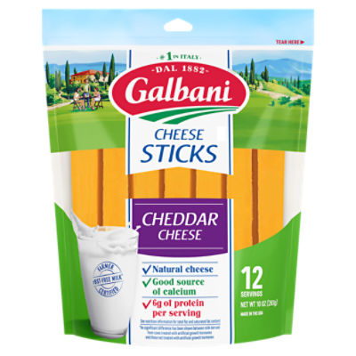 Galbani Cheddar Cheese Sticks, 10 oz