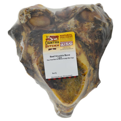 The Country Butcher Beef Knuckle Bone Natural, Dog Chews