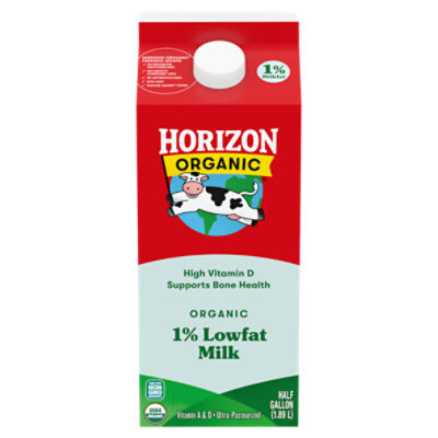 Horizon Organic 1 Lowfat High Vitamin D Milk, Half Gallon Fairway