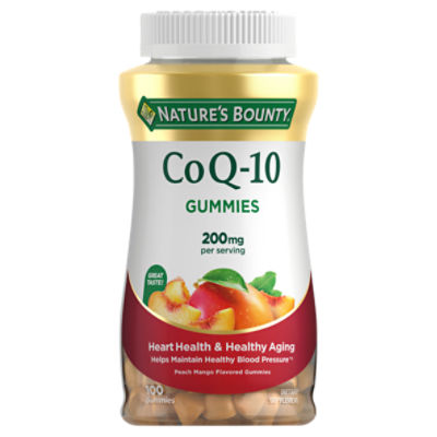 Nature's Bounty Co Q10 Peach Mango Flavored Gummies Dietary Supplement