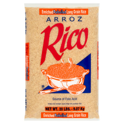Rico Enriched Parboiled Long Grain Rice, 20 lbs ShopRite