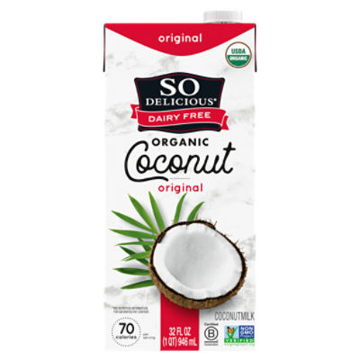 So Delicious Dairy Free UHT Original Coconut Milk, 1 Quart Fairway
