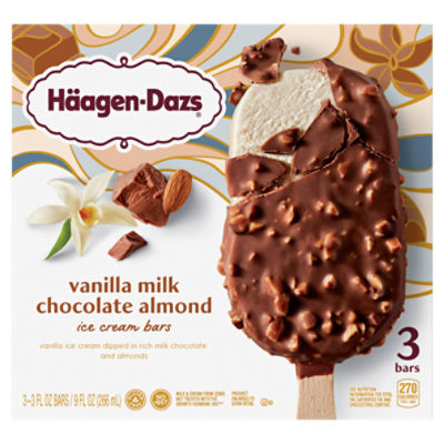 HäagenDazs 60th Birthday Vanilla Milk Chocolate Almond Ice Cream Bars