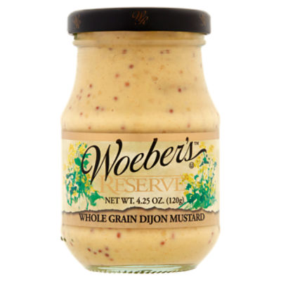 Woeber's Reserve Whole Grain Dijon Mustard, 4.25 oz