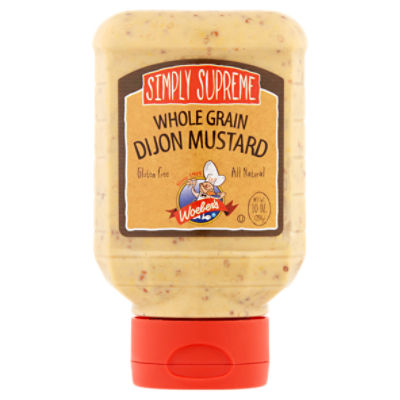 Woeber's Simply Supreme Whole Grain Dijon Mustard, 10 oz
