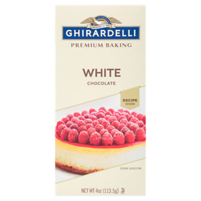 GHIRARDELLI Premium Baking Bar White Chocolate 4 oz. Gourmet