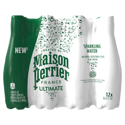 Maison Perrier Ultimate Sparkling Water, 16.9 fl oz, 12 count Fairway
