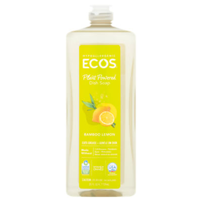Ecos Bamboo Lemon Plant Powered Dish Soap, 25 fl oz Fairway