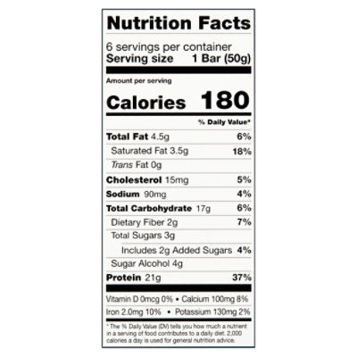 Pure Protein Bar Nutrition Facts Besto Blog