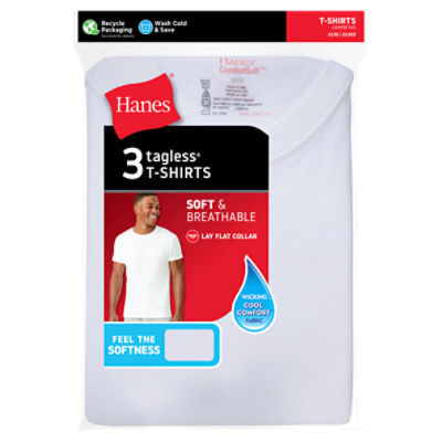 Hanes ComfortSoft White Tagless, Shirts