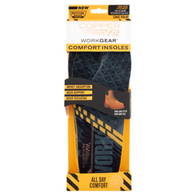 Copper Fit Work Gear Comfort Insoles, 1 pair ShopRite