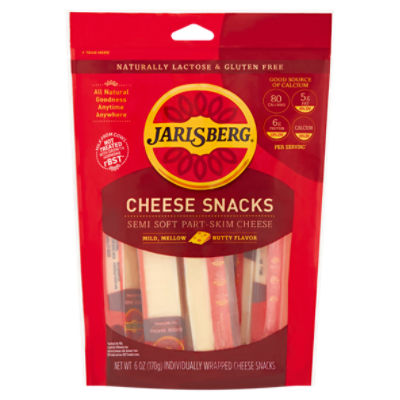 Jarlsberg Semi Soft PartSkim Cheese Snacks, 6 oz