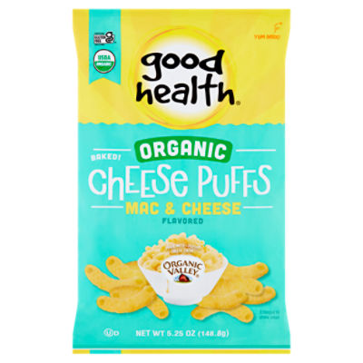 Good Health Organic Baked Mac & Cheese Flavored Cheese Puffs, 5.25 oz