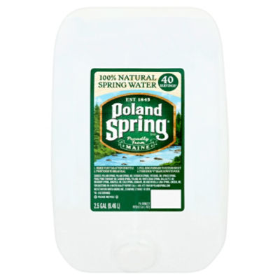 POLAND SPRING Brand 100 Natural Spring Water, 2.5gallon plastic jug