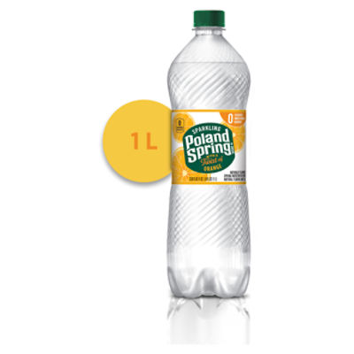 Poland Spring Sparkling Water, Orange, 33.8 oz. Bottle ShopRite
