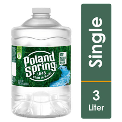POLAND SPRING Brand 100 Natural Spring Water, 101.4ounce plastic jug
