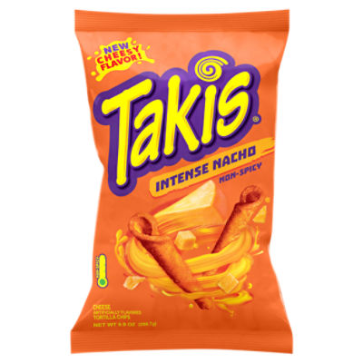 Takis Intense Nacho Rolls 9.9 oz Bag, Nacho Cheese Flavored Cheesy